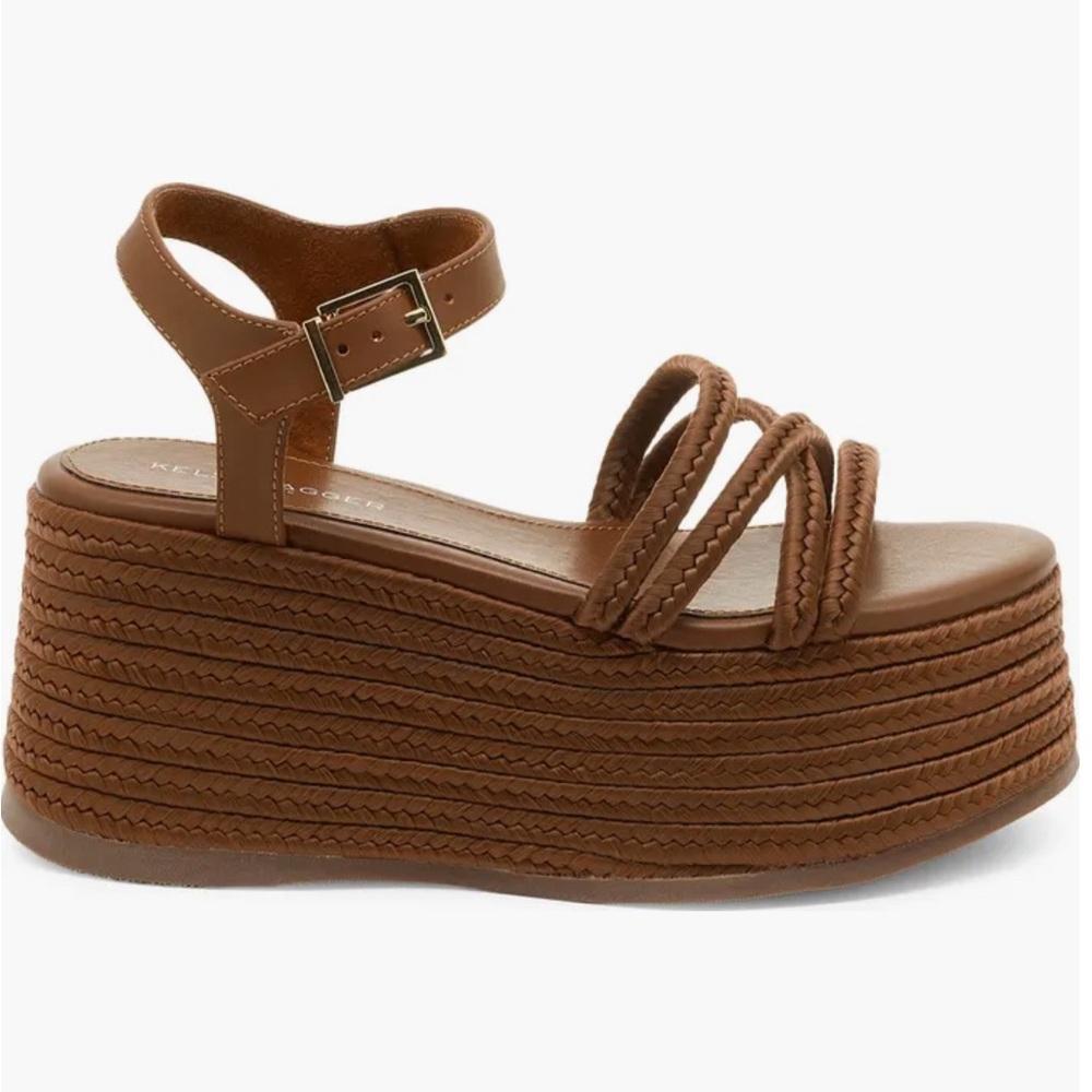 Kelsi Dagger NIB Mend Platform Sandal in Peanut - Picture 11 of 11